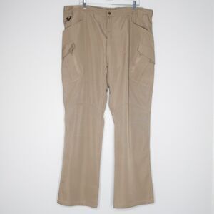 Outdoor Tactics Mens Tactical Series Pants 5XL Brown Pockets Ripstop Hunting